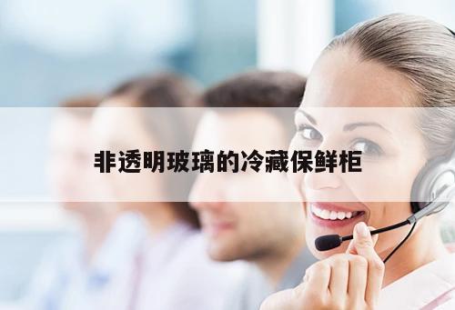 非透明玻璃的冷藏保鮮柜
